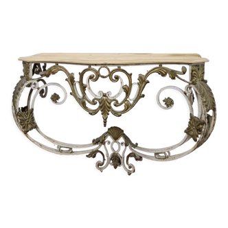 Wrought iron console