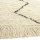 Berber carpet ecru and black