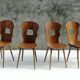 Lot of 4 bistro chairs Baumann Gentiane