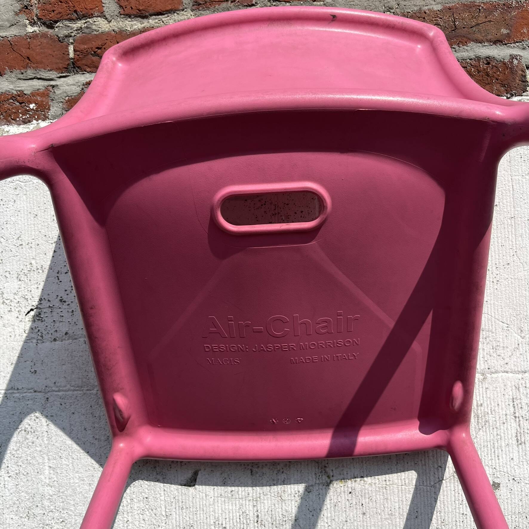 Set of 4 pink design AIR CHAIRS by Jason Morrison.