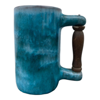 Vase or mug in glazed ceramic by Cloutier