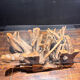 Design coffee table in driftwood and glass – Unique and natural piece