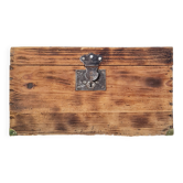 Old solid wood storage trunk – Raw Patina