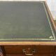 Large English flat desk in mahogany with leather top, early 20th century