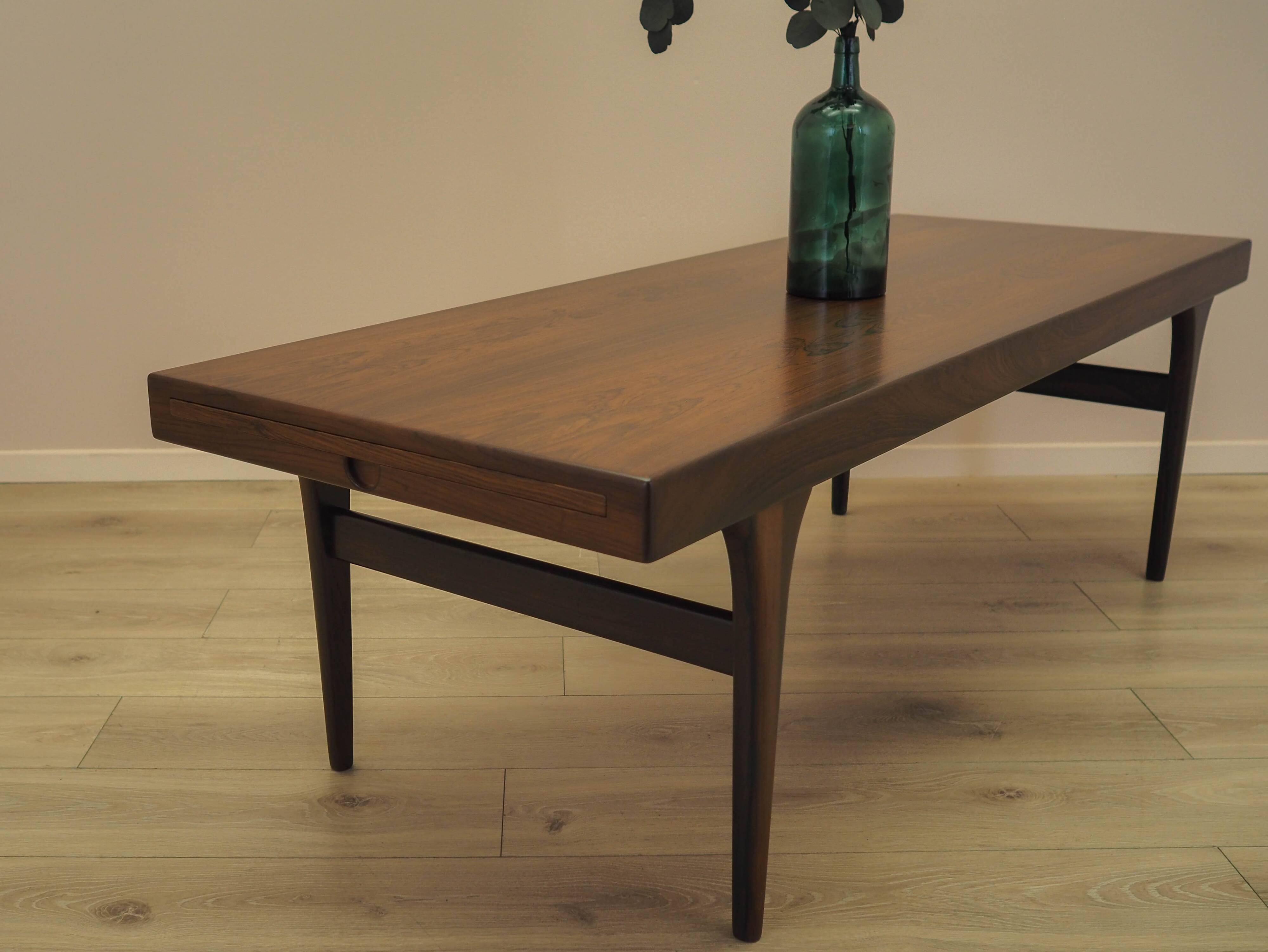 CFC Silkeborg rosewood coffee table with pull-out top, 1960s