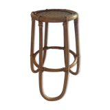 Sellette bambou vintage en rotin et osier