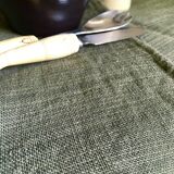 Harvest tablecloth in khaki tinted hemp