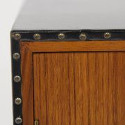 Scandinavian chest of drawers in teak and skai, Sweden, 1960