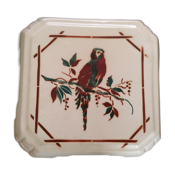 Dessous de plat vintage décor de perroquet