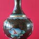 Pair of vintage cloisonné enamel vases from the 20th century H19 cm