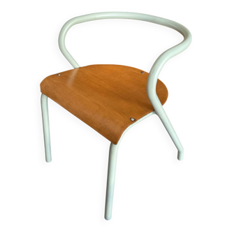 Chaise d'écolier Hitier en métal et bois