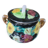 Pot tripode multicolore couvert en céramique