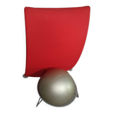 Italian modern bordeaux red ball chair San Siro designed by Fabrizio Ballardini, 1995