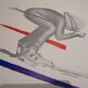 Official poster Albertville Olympic Games speed skiing