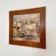 French Artist, Expressionist Scene, Oil Painting, 1941, Framed