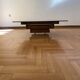 Vintage 1970s Square Coffee Table in Brass and Smoked Glass, David Hicks