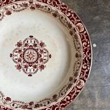 Round and hollow dish Jules Vieillard - Bordeaux in iron earth, service "Lou