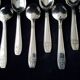 Box of 12 silver-plated coffee spoons, Grand Prix model