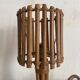 Vintage bedside table in rattan and bamboo, 1960s-70s, H29 cm.