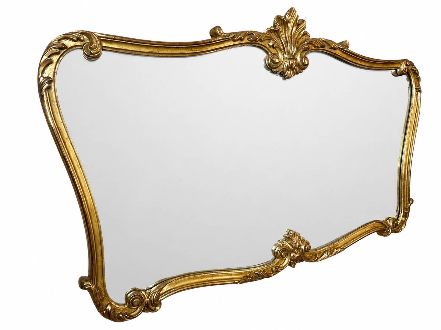 Large gold mirror