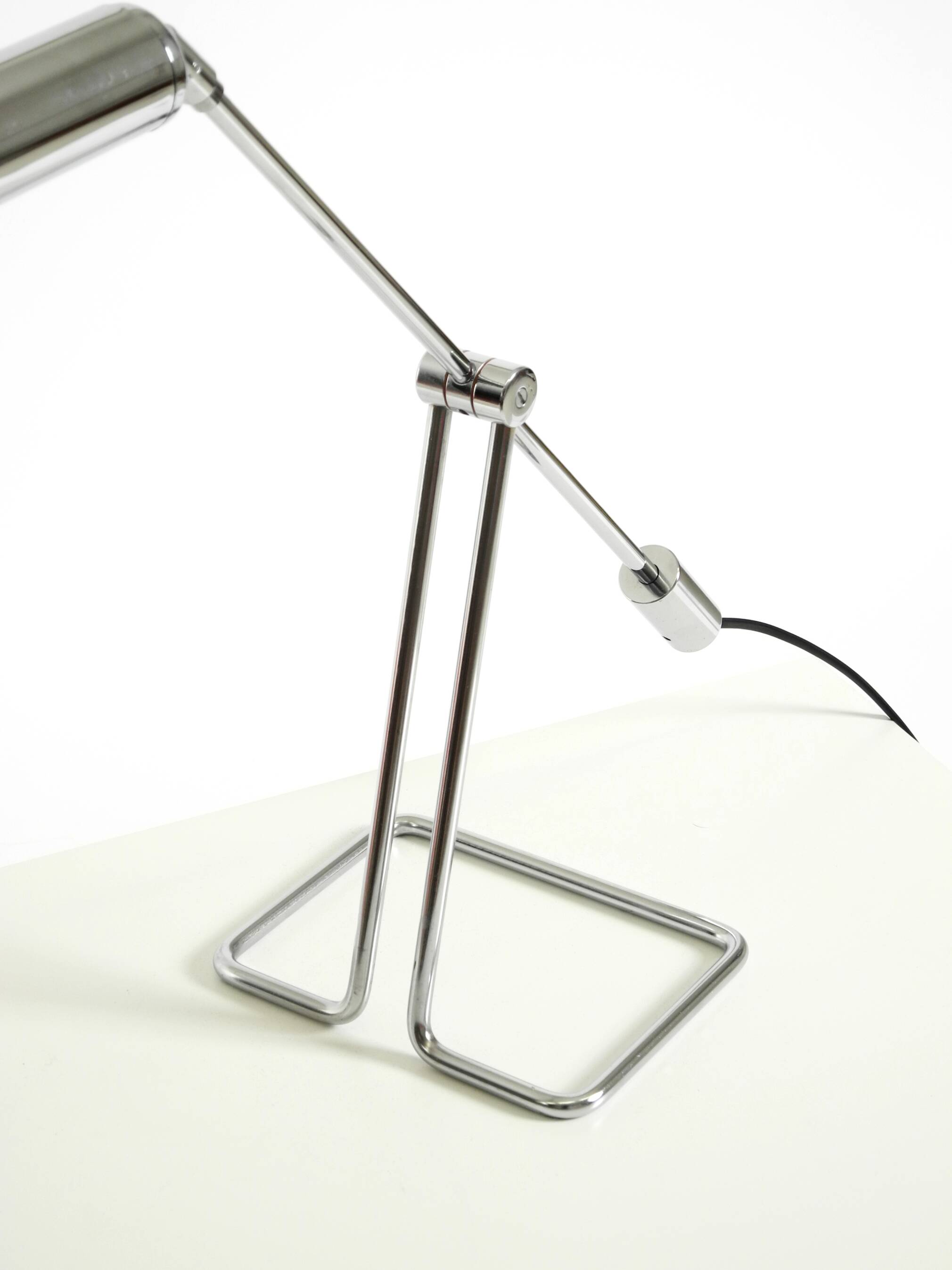 1980s chrome-plated metal table lamp by Abo Randers for IKEA