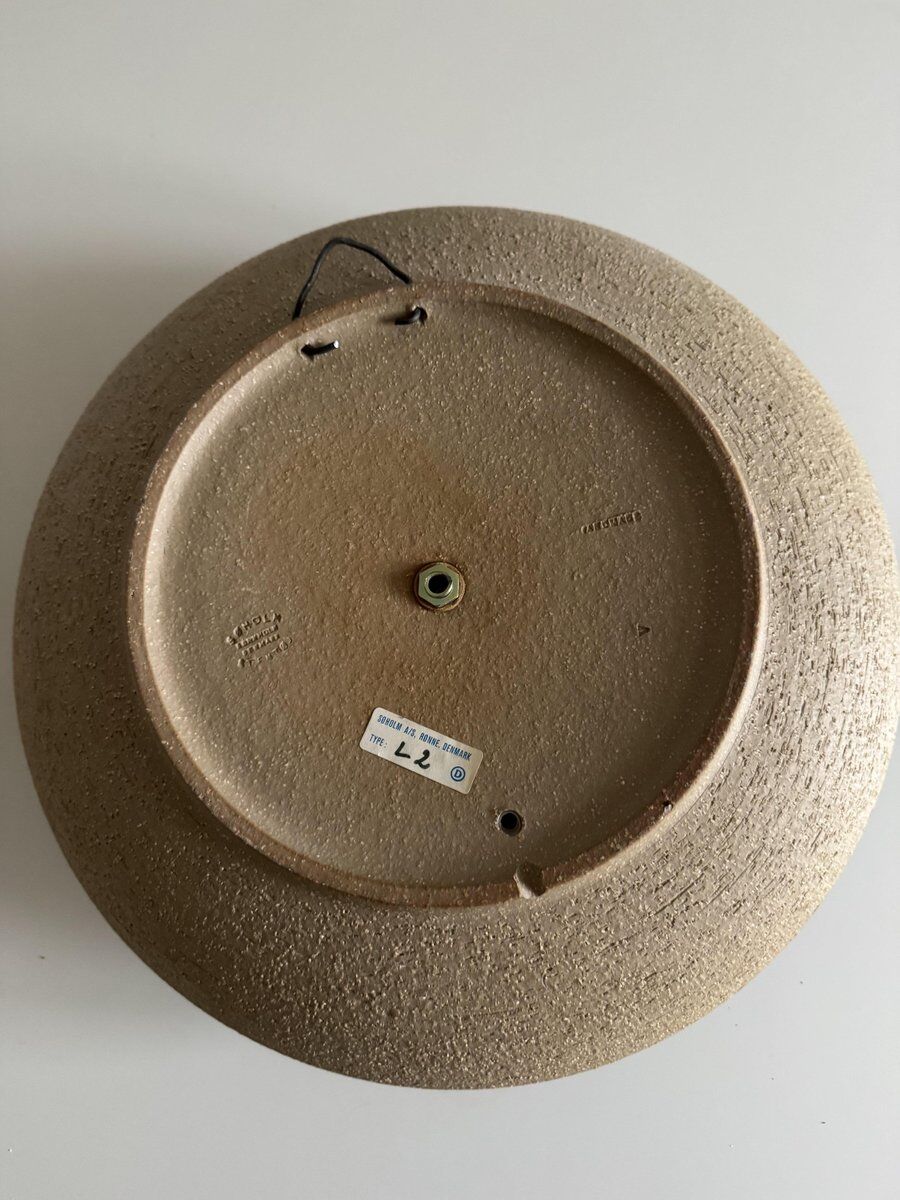 Vintage Danish stoneware wall lamp by Noomi Backhausen for Søholm, 1960s