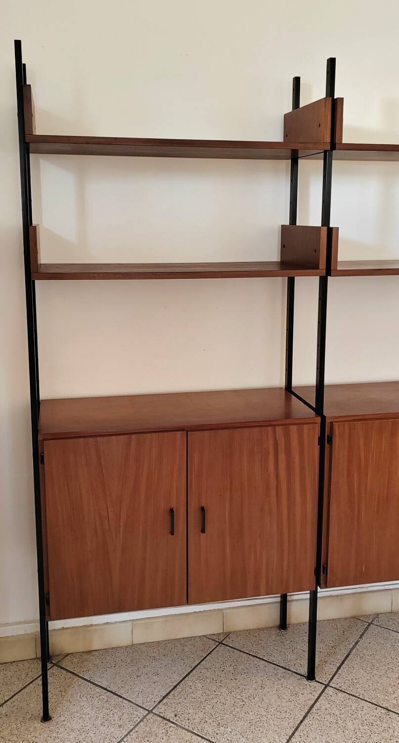 vintage Scandinavian teak bookcase