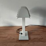 Desk lamp in white lacquered aluminum 1980 Aluminor.