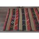1970s Turkish Oushak Handmade  Red Brown Kilim Runner Rug 108x350