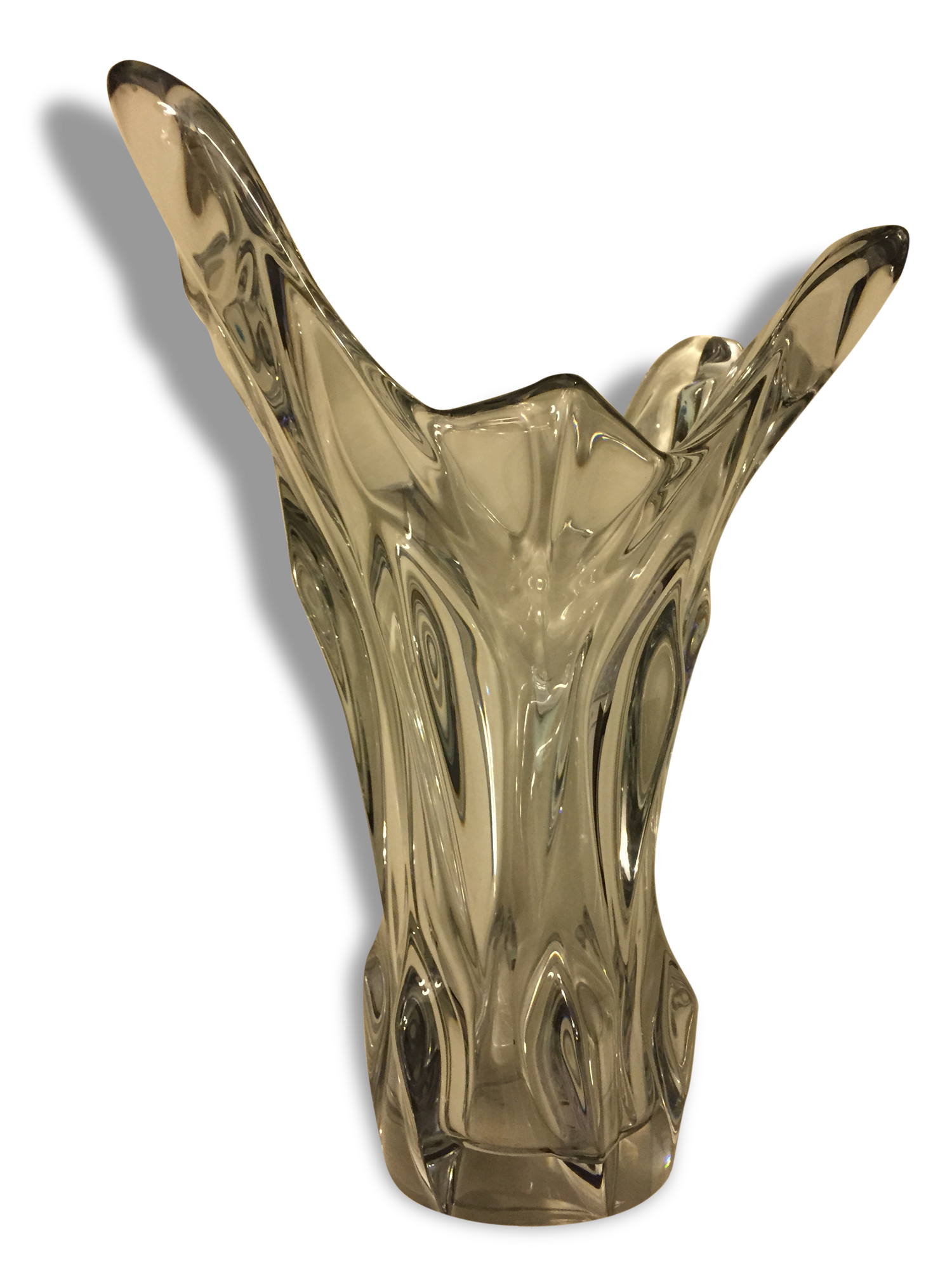 Large vase signed Crystal