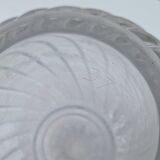 Baccarat molded crystal decanter, twisted bamboo