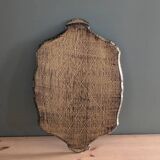 Plateau florentin doré et blanc – 49 x 33 cm