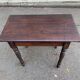 Solid wood table with turned legs, 19th century, 77x42cm