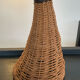 Lampe vintage en rafia