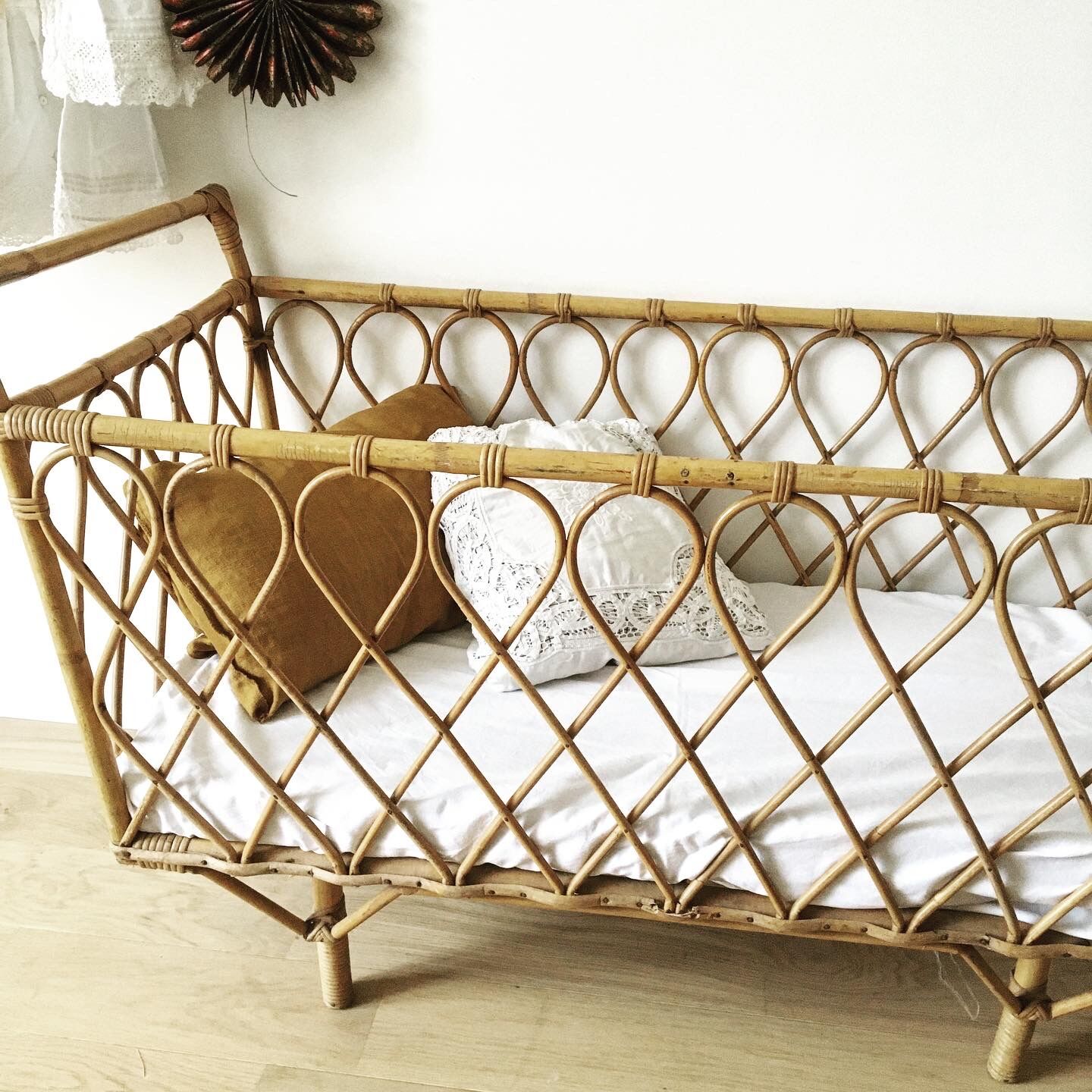 Rattan cot