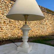 Vintage alabaster lamp base 1970