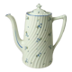 Cafetiere verseuse en porcelaine torsadée decor bleuet barbeau