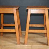 2 solid stools 1950 450mm