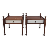 Pair of vintage 1970s Scandinavian style bedside tables