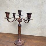 Large 19th century wrought iron candlestick