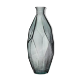 Grey glass vase "origami"