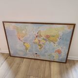 Decorative Framed World Map