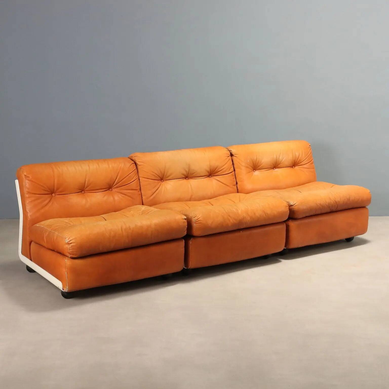 Amanta armchairs B&B vintage design Mario Bellini Italy 1970s