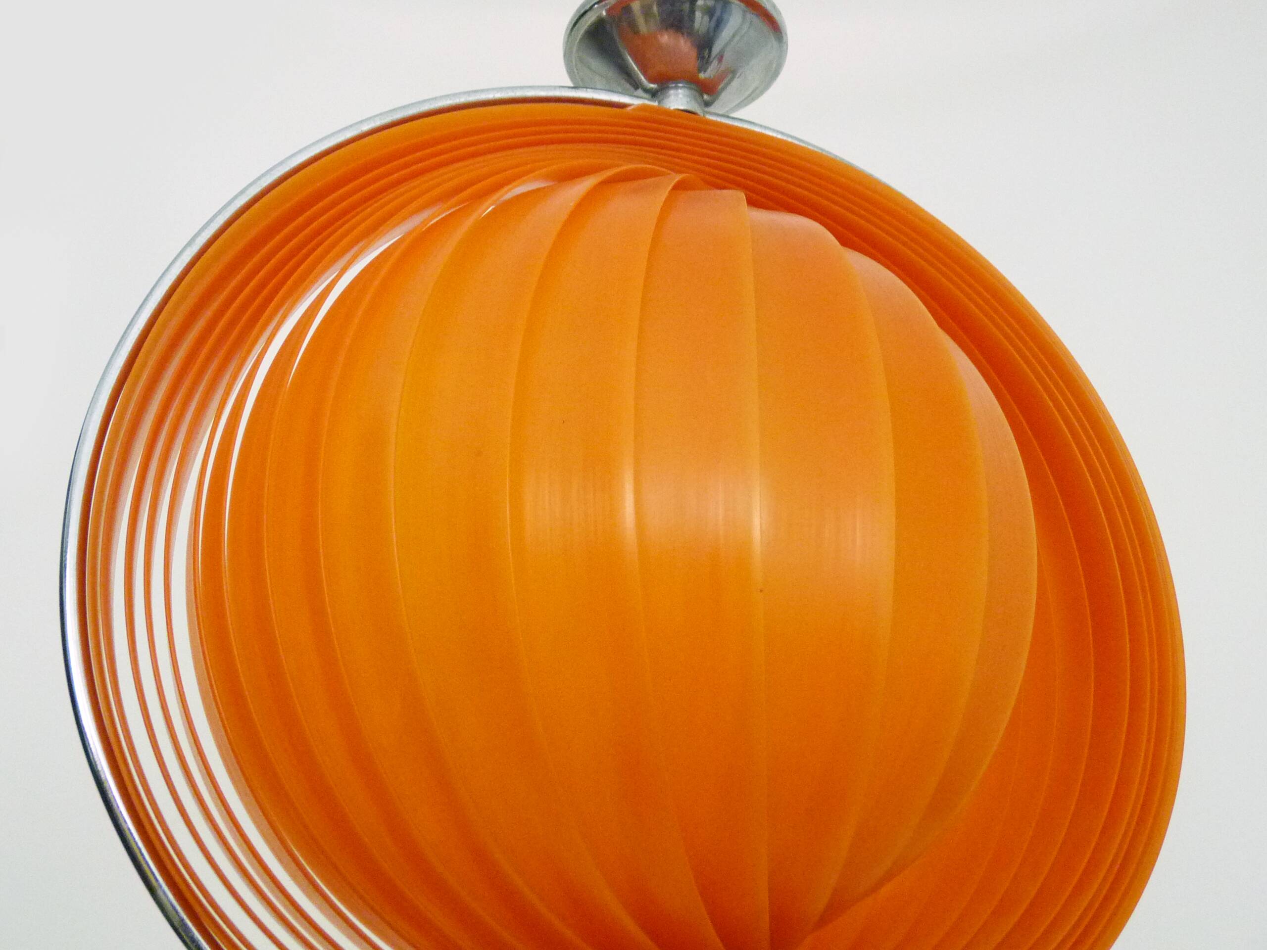 Vintage Christian Koban “Moon” orange pendant light, 80s