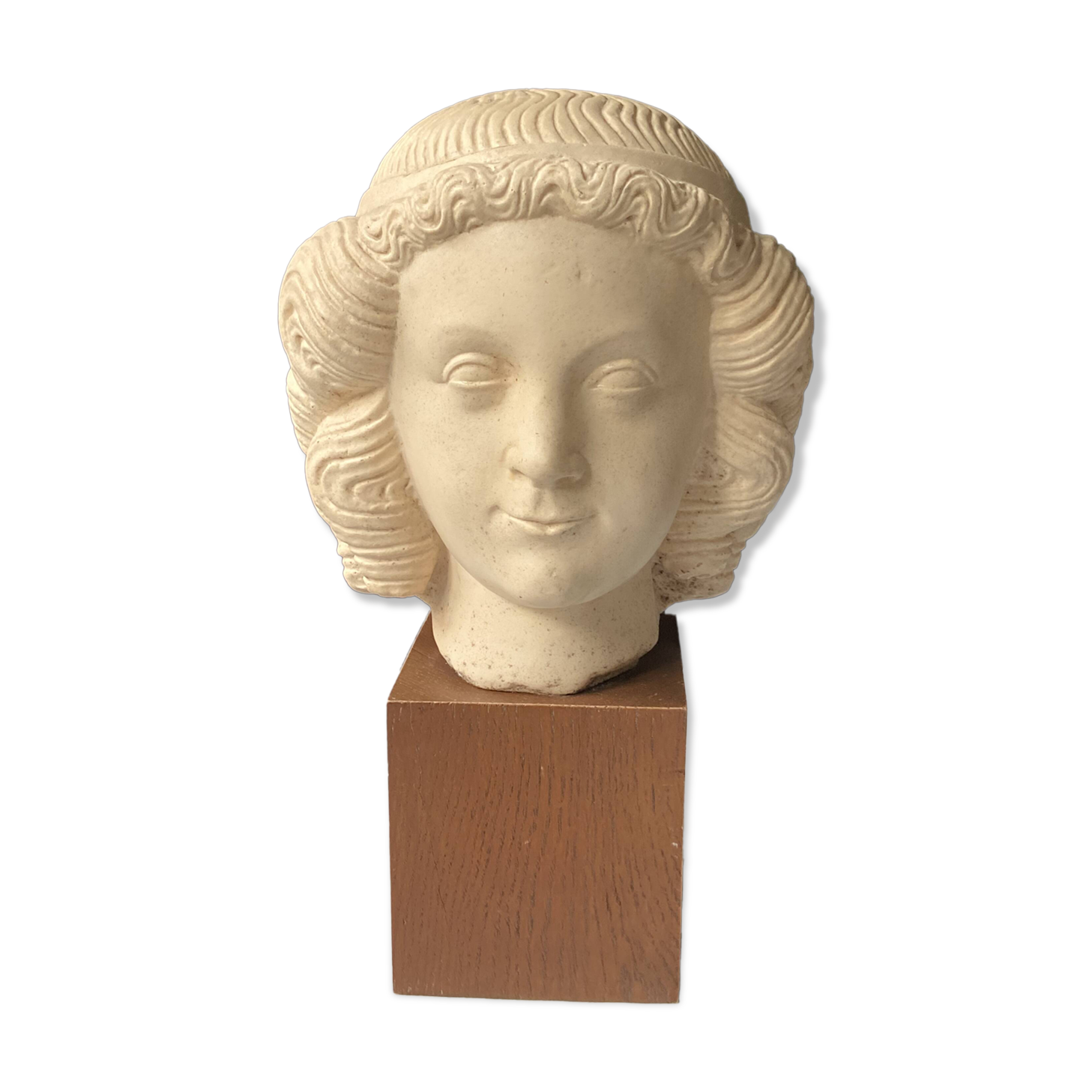 antique head sculpture Louvre Museum