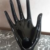 Ceramic baguier vase - enamel-vintage