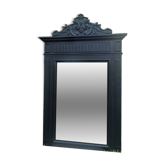 19th-19th Century Trumeau Mirror with Shabby Patina