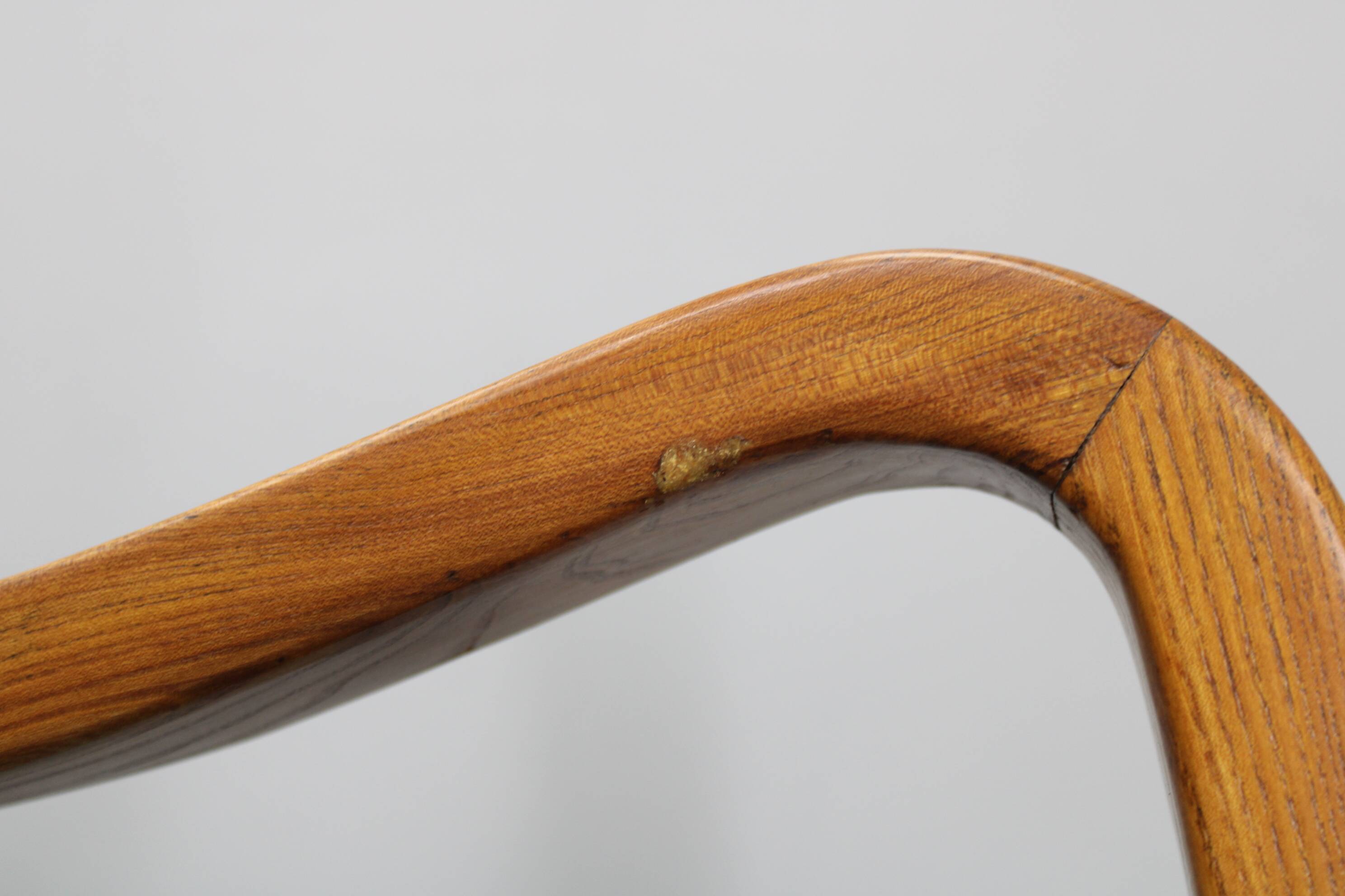 1960s Kozelka and Kropacek Restored Pair of Oak Armchairs, Rare Model