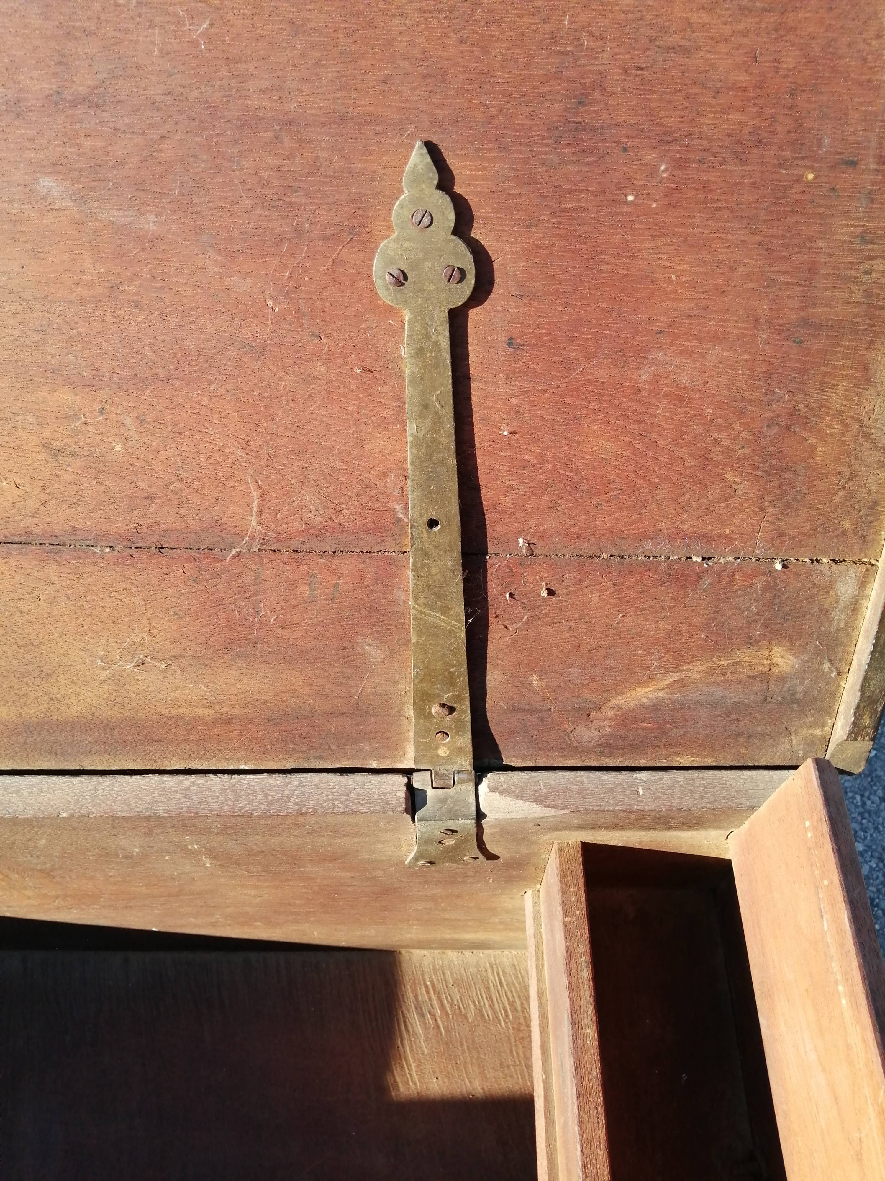 Oriental wedding chest in solid wood