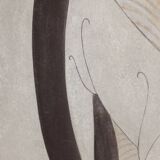 Art Deco style painted canvas. Contemporary work.